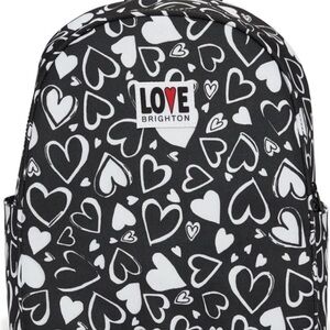 Brighton Black and White Heart Backpack